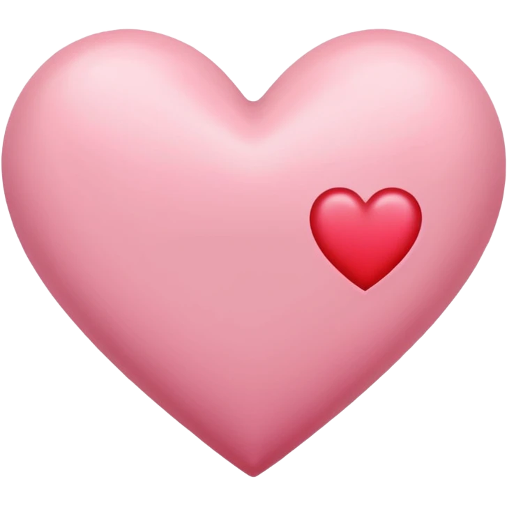 one pink heart  and one red heart emoji with subtle sakura petal texture emoji