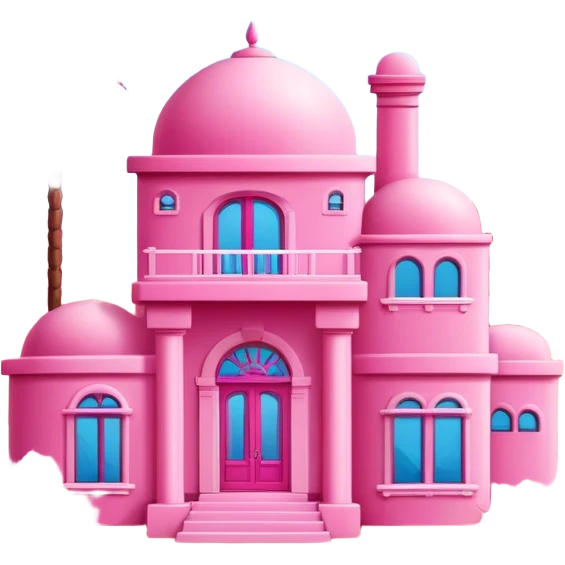 Barbie pink desert villa emoji