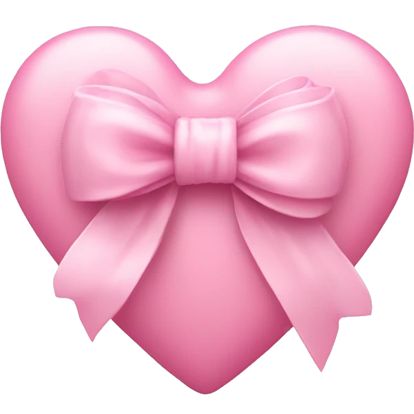 Light pink heart with bow emoji