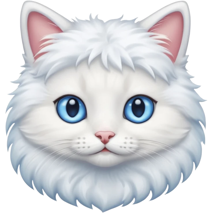 A cute cat with cute face  emoji