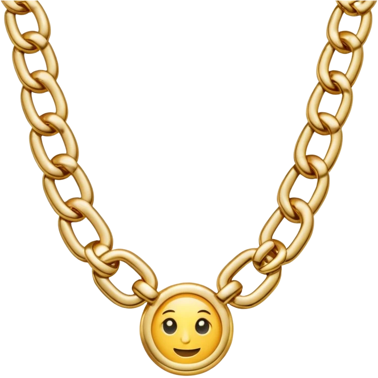 Gold necklace emoji
