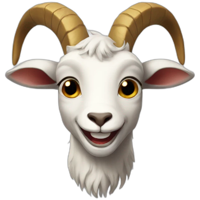 satanic goat smiling emoji