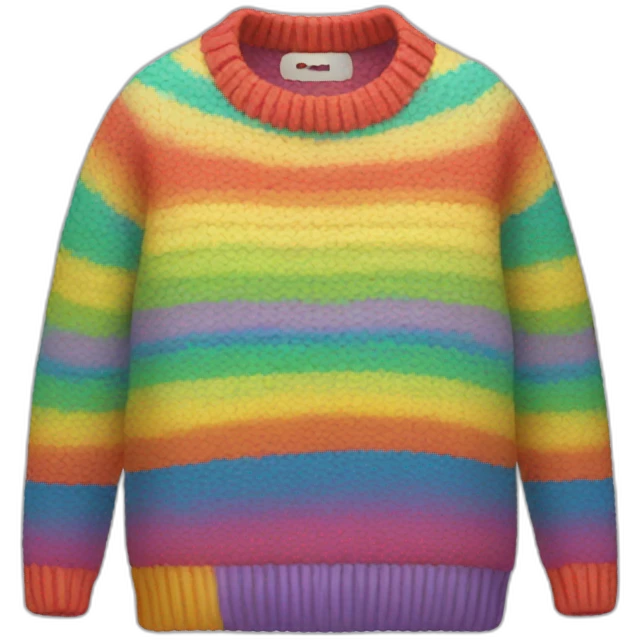 rainbow sweater emoji