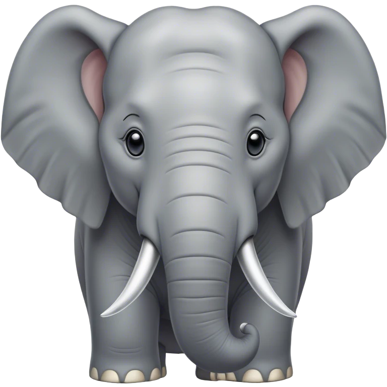 Cinematic Noble Elephant Portrait Emoji, Poised and regal, with a massive, majestic build and a smooth, well-groomed gray hide adorned with gentle wrinkles and proud tusks, deep-set soulful eyes, Simplified yet sharp and sophisticated features, highly detailed, glowing with a soft, dignified glow, high shine, intelligent and gentle, stylized with an air of ancient wisdom, focused and attentive, soft glowing outline, capturing the essence of a watchful and confident giant, so majestic it feels as though it could trump out of the screen with effortless authority! emoji