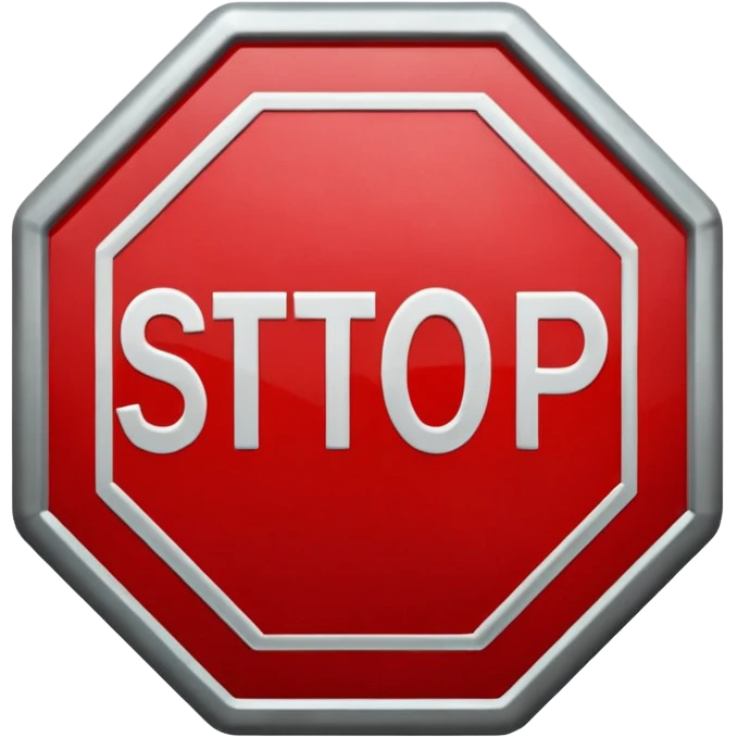 stop sign emoji