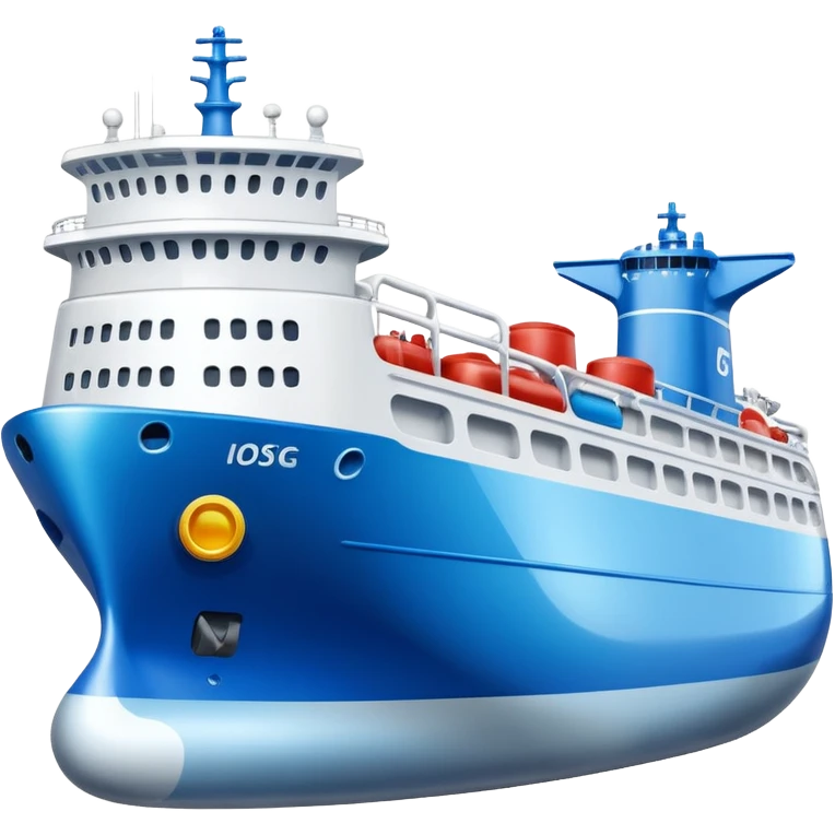 create an ultra realistic liquefied gas ship emoji