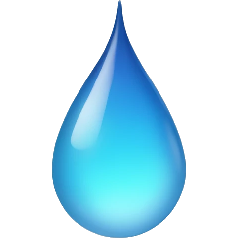Raindrop emoji
