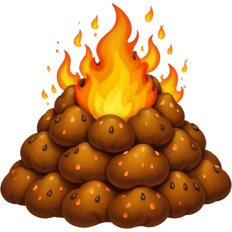 Flaming poop  emoji
