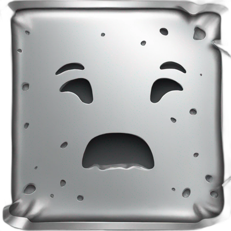 piece of aluminum with burn marks emoji