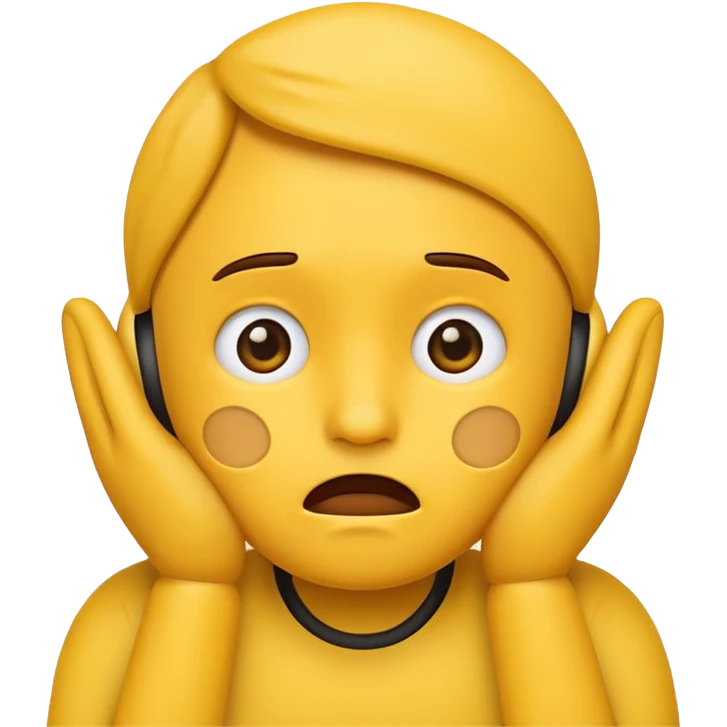 Annoyed emoji cover there ears  emoji