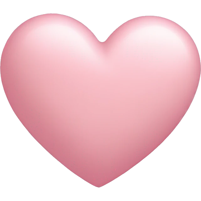 Pastel pink heart emoji