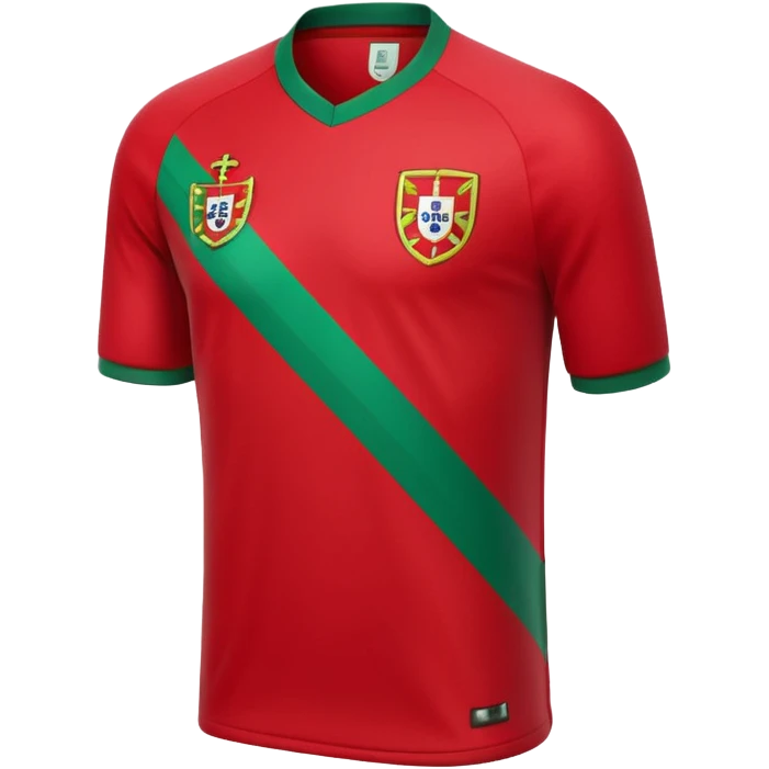 red Portugal football shirt arrow emoji