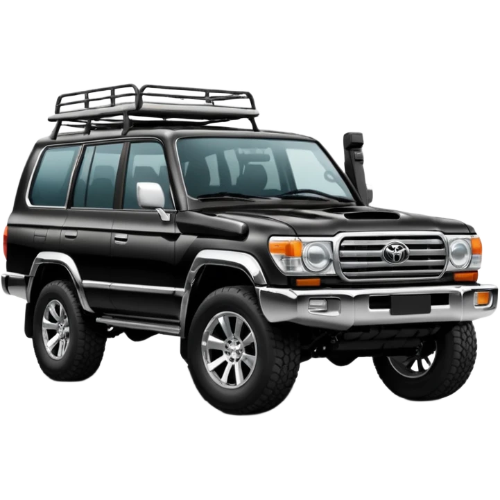 Toyota landcr new model black color modified emoji