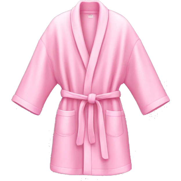 Light pink bathroom robe emoji