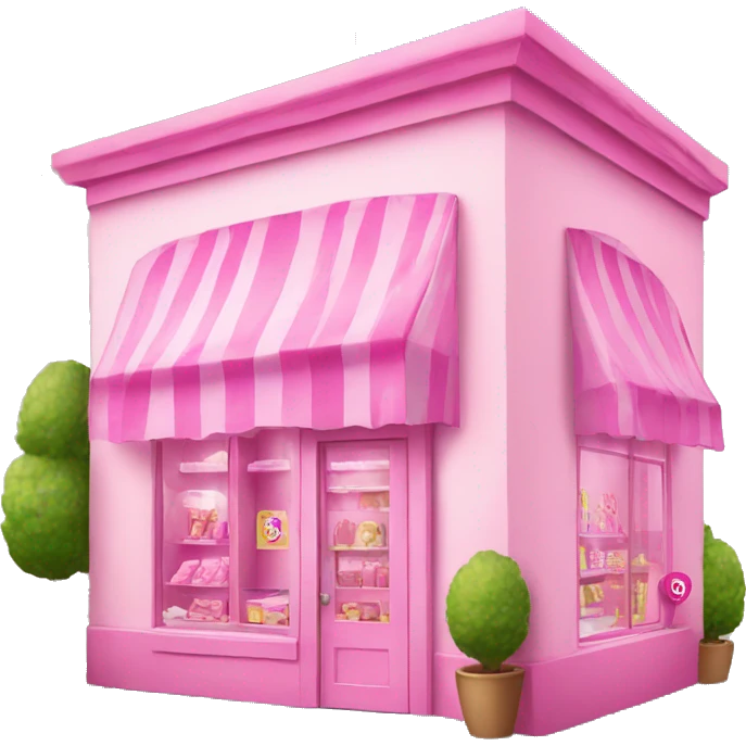 pink barbie shop emoji