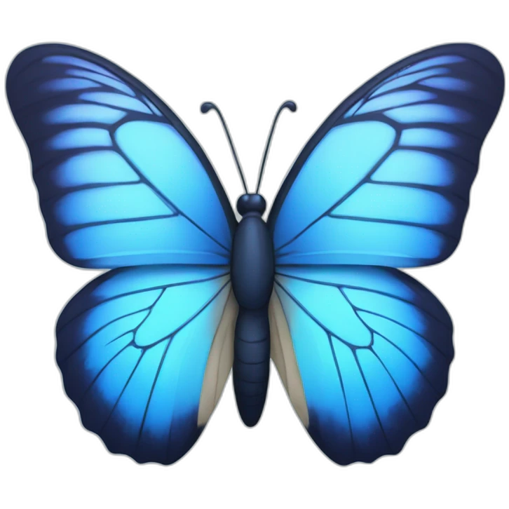 Blue Butterfly glitch emoji
