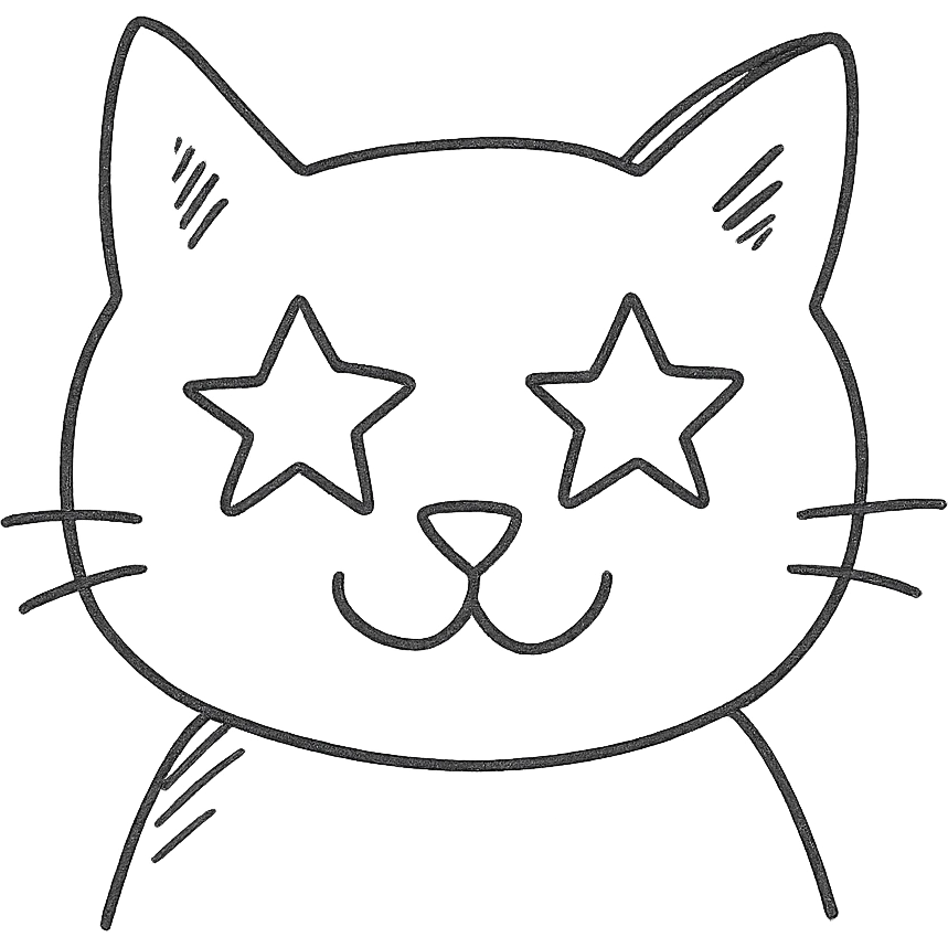 cat with star eyes emoji