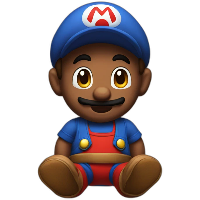 Mario as a little baby emoji