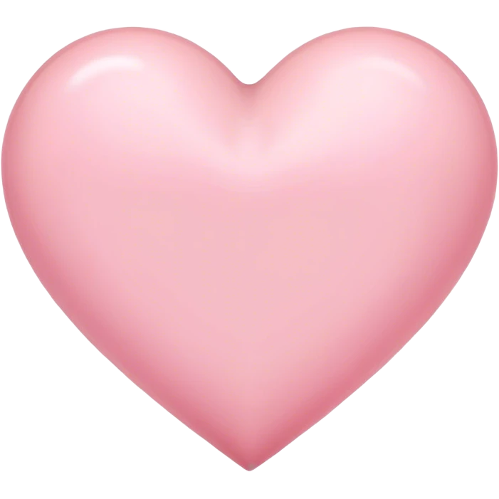 Soft pink heart emoji