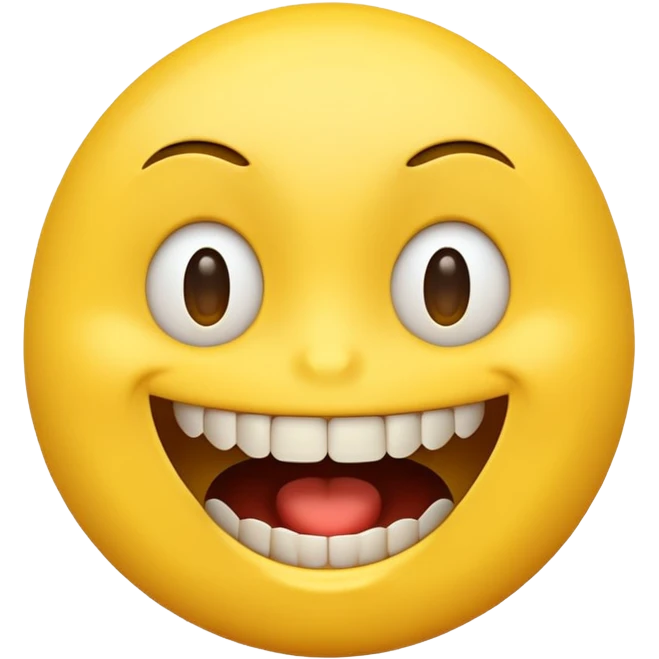 Weird creepy smile emoji emoji