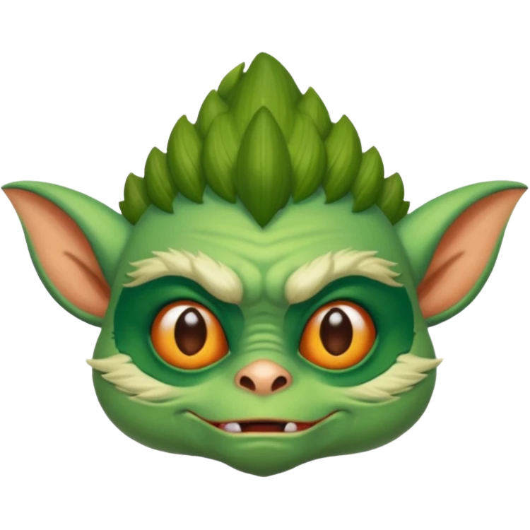 Gremlin with 67 on thier head emoji