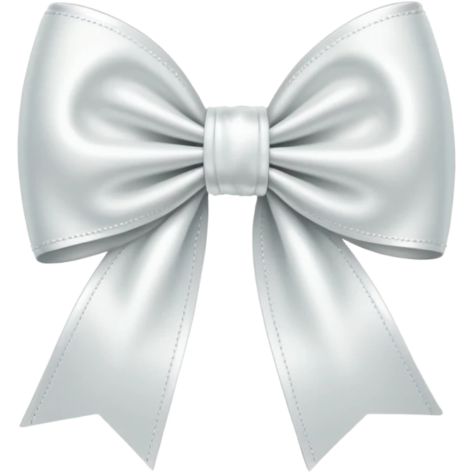 Un noeud blanc emoji