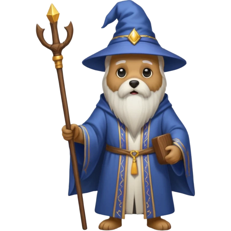 Dog wizard emoji