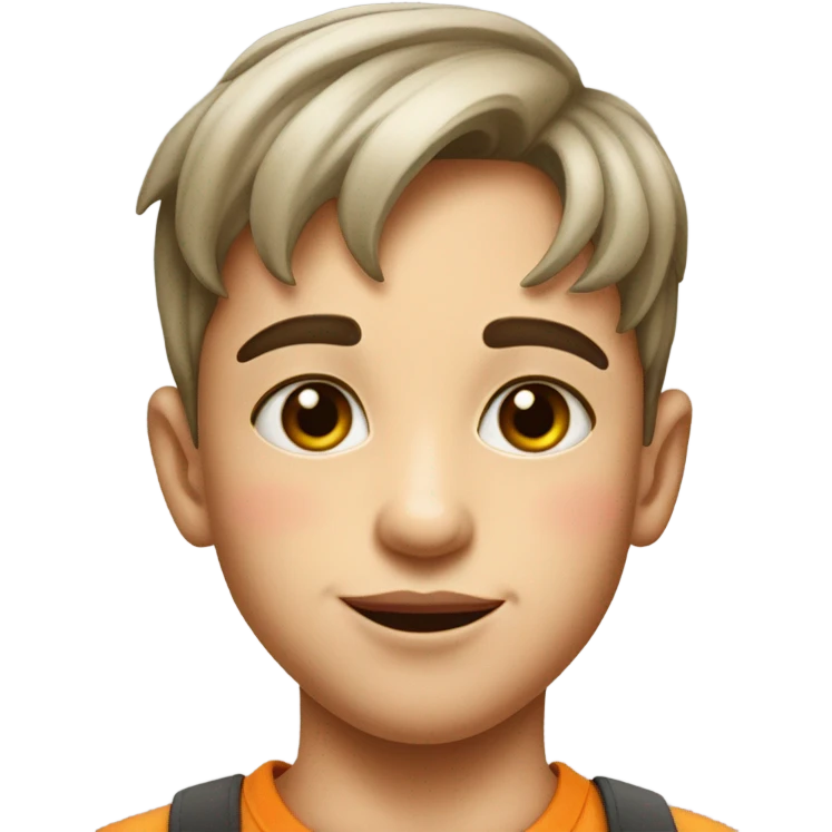 boy with kisses emoji