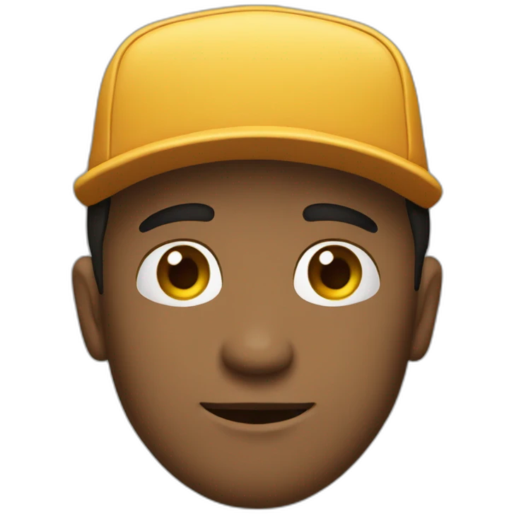 hombre con gorra emoji