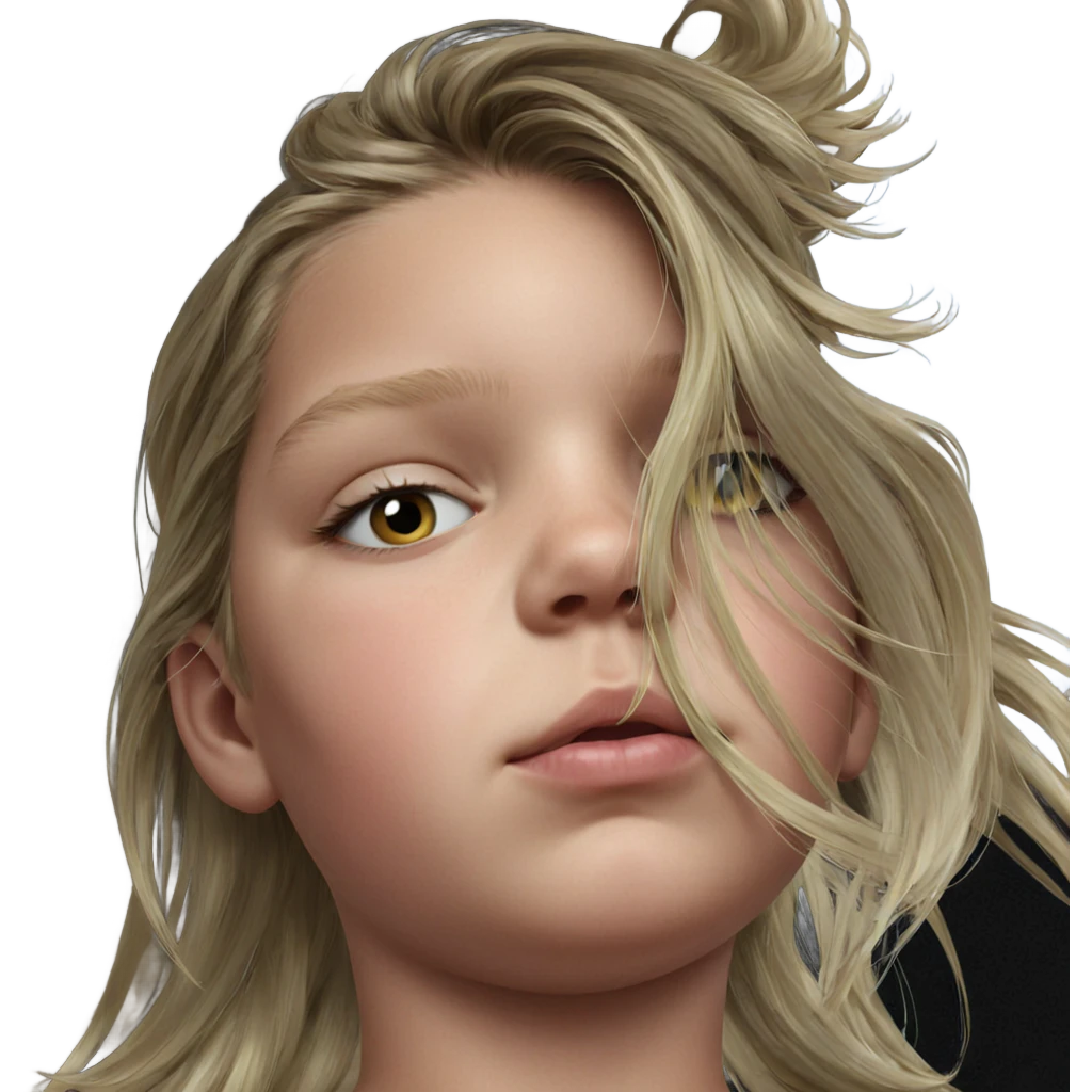 blonde girl portrait looking at viewer emoji