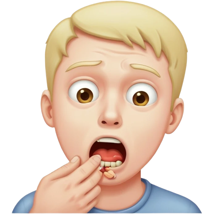 Guy choking himself emoji