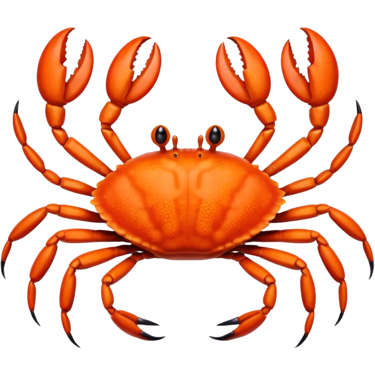 A crab with a total of eight legs emoji