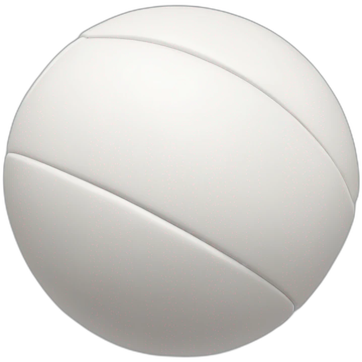 white ball of rugby emoji