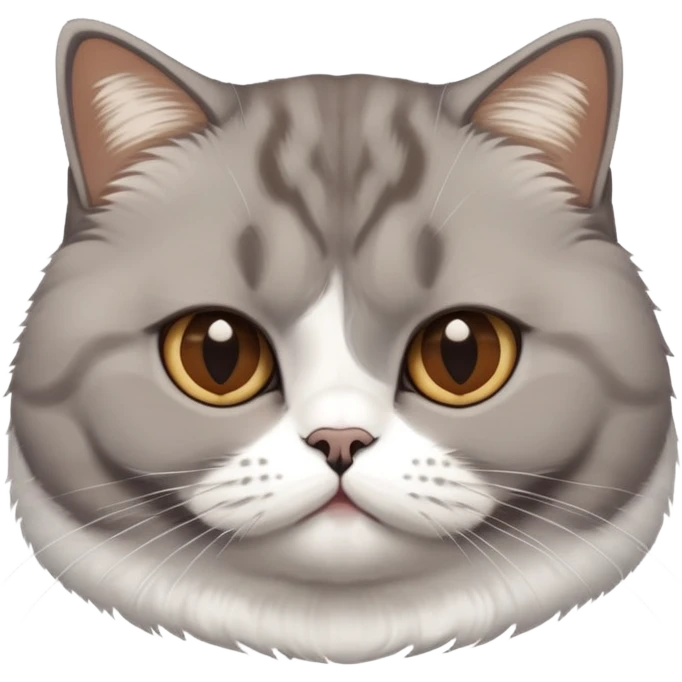 British Shorthair Brown to White emoji