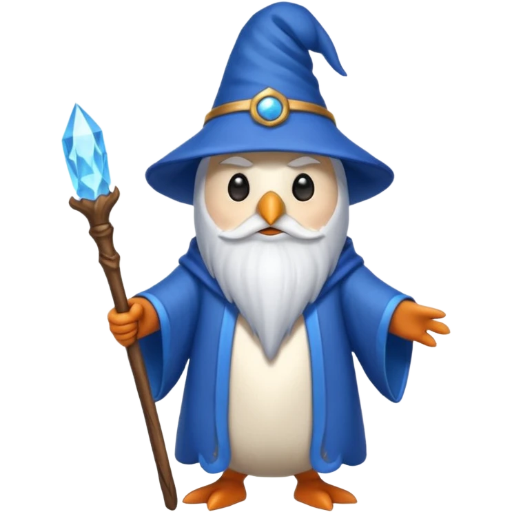 Penguin Wizard emoji