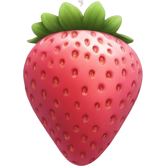 Baby pink strawberry emoji