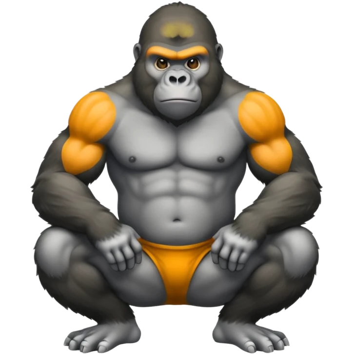 Gorilla with no legs emoji