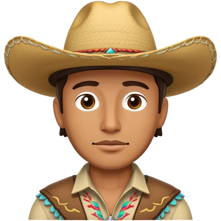 Cowboy with sombrero hat  emoji