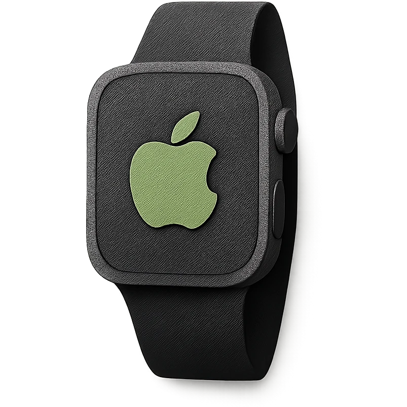 black apple watch emoji