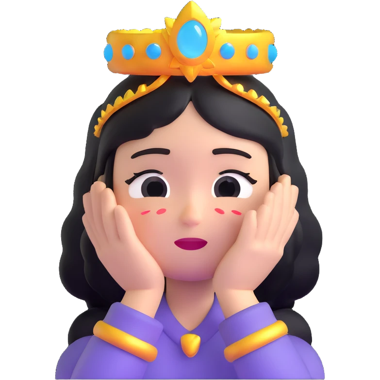 crying character wearing a glowing halo emoji