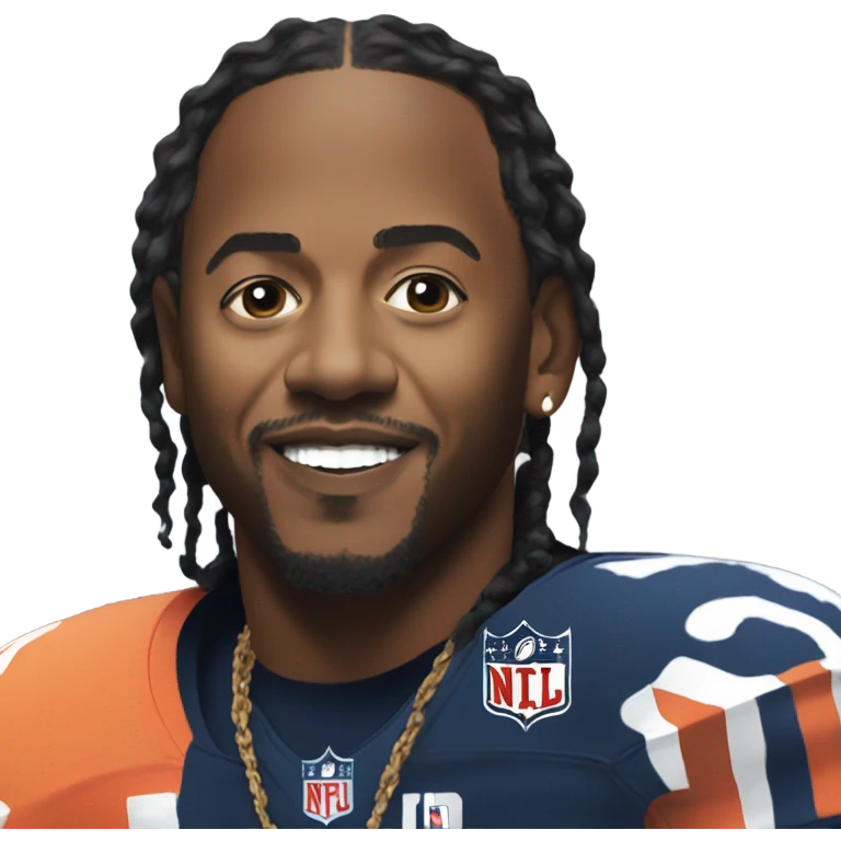Kendrick Lamar at Super Bowl  emoji