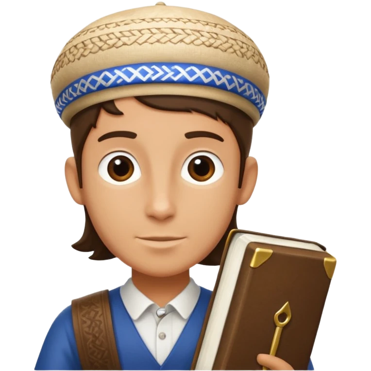 Cycle rider carrying torah emoji
