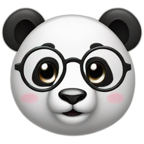 panda with a monocle emoji