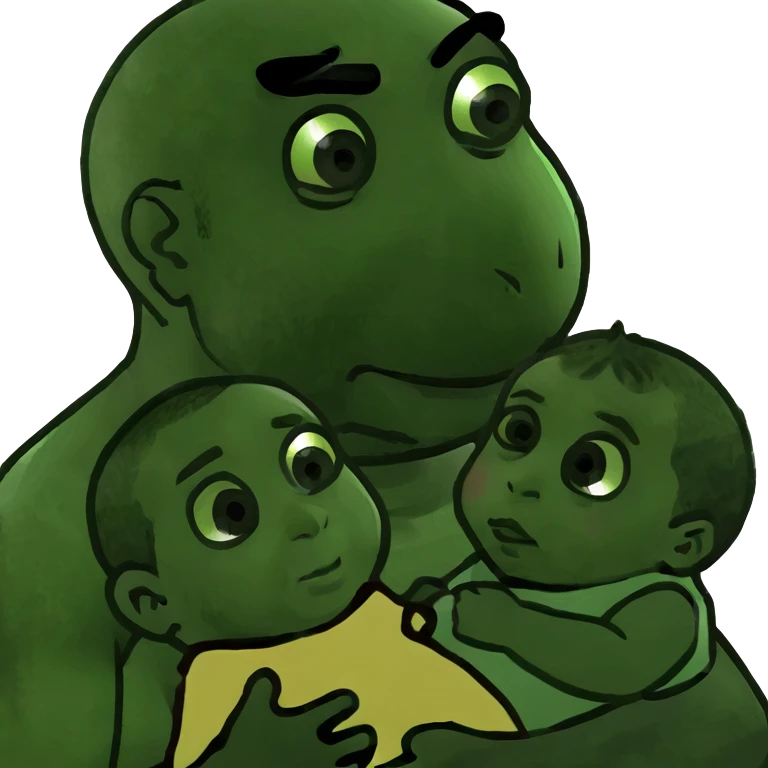 Diddy holding a baby emoji