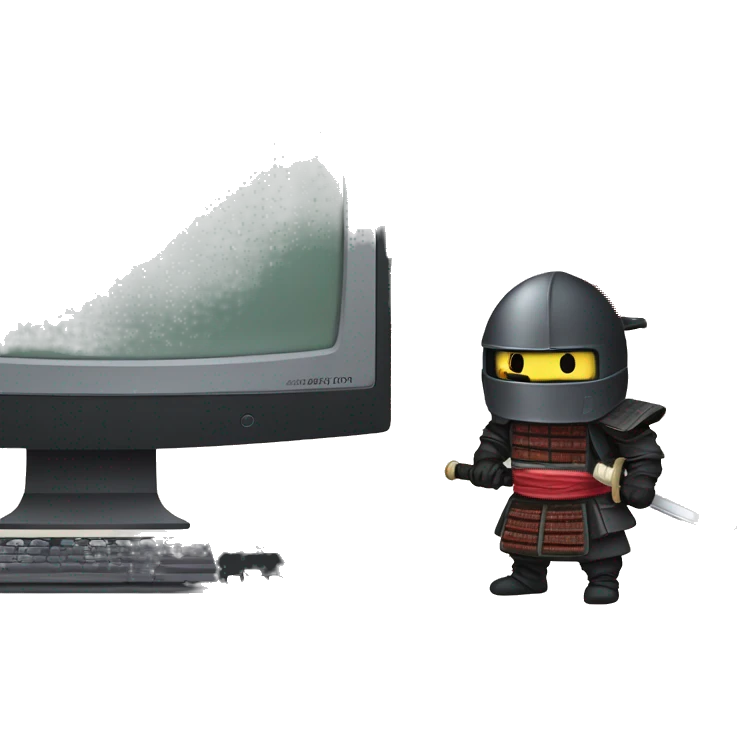 katana and old japan computer emoji