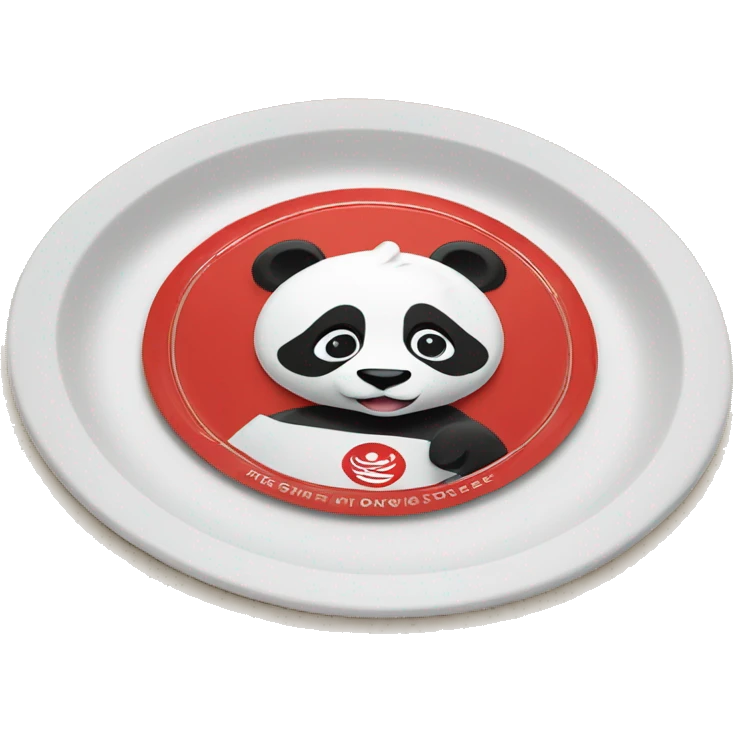 Panda Express to go plate emoji