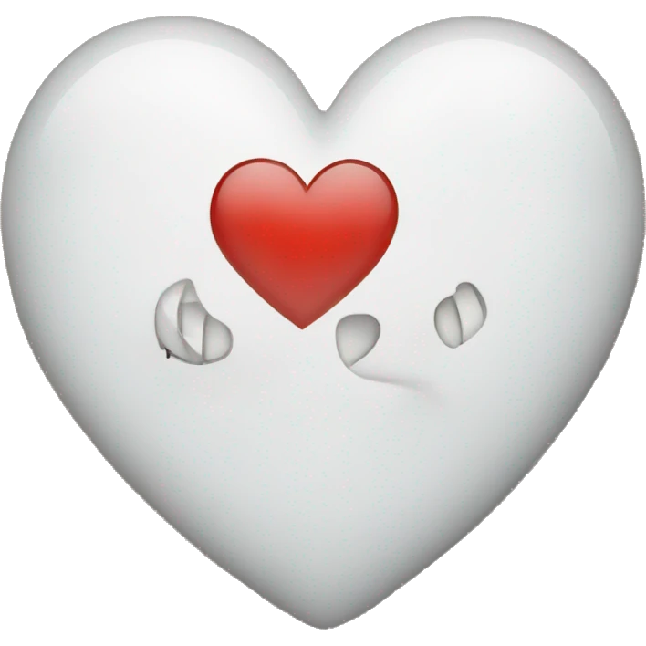 White Heart with i Love you emoji