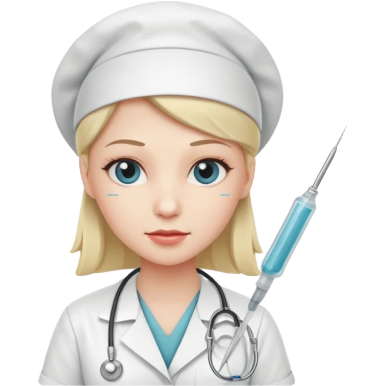 Nurse with needle emoji