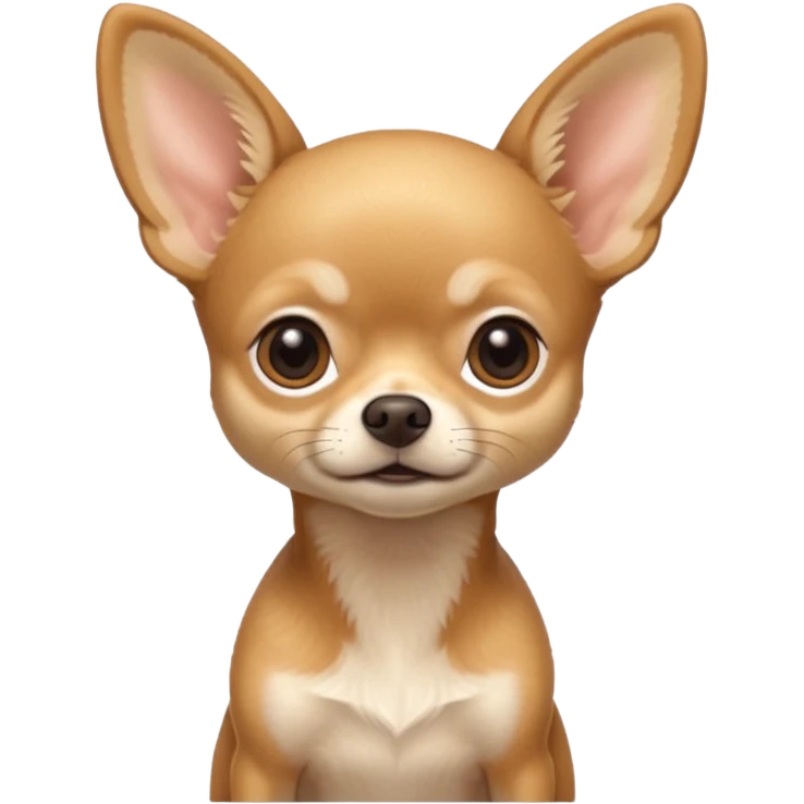 
 Sitting all tan deer-head chihuahua  emoji