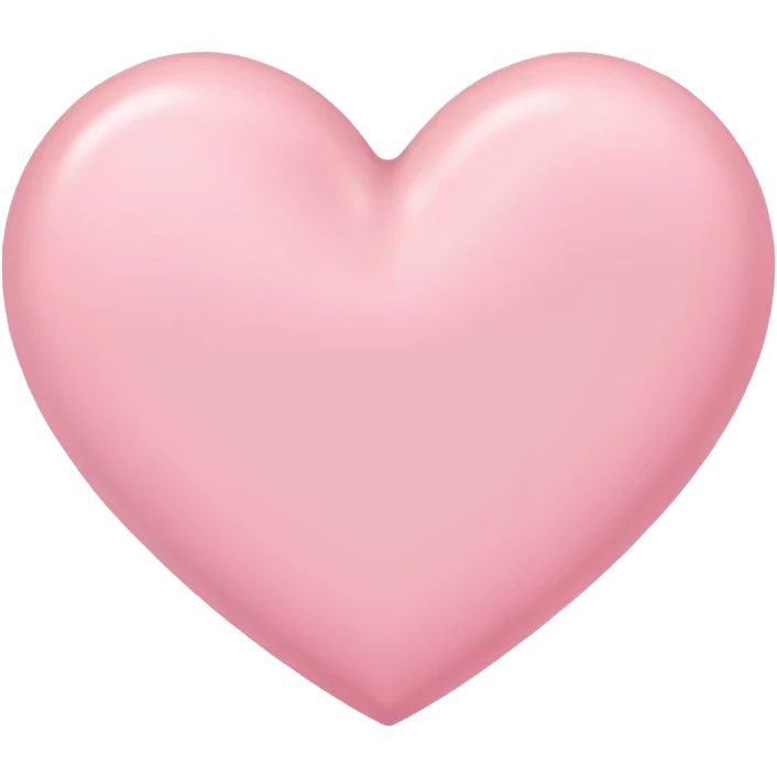 Pink pastel heart emoji